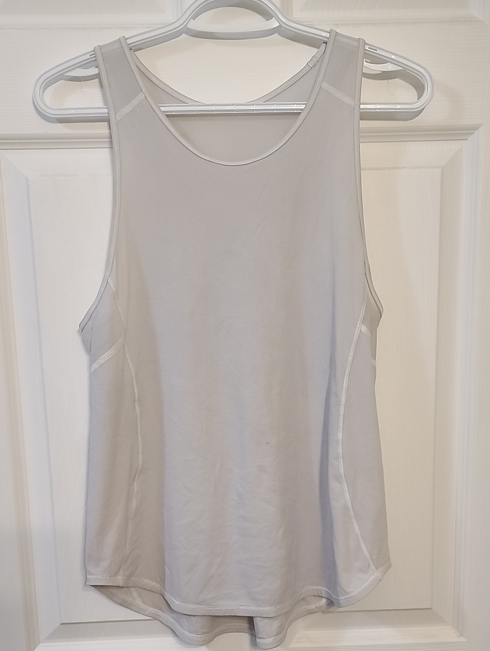 Lululemon Sculpt Tank Cloudy Grey Lightweight Mesh 2016